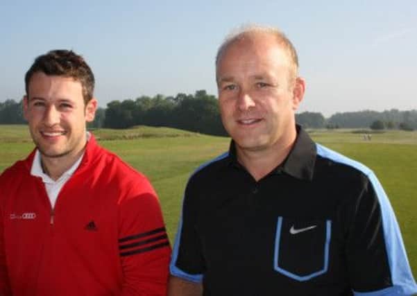 Tom Ciullo and Bamford's Simon Healy (right). The pair won the Audi Quattro UK final and will compete in the LA Final in October 2013.