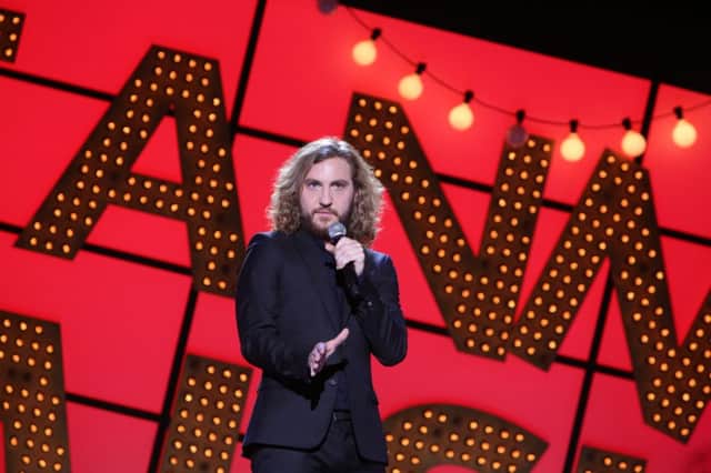 Seann Walsh on stage. Photo contributed.