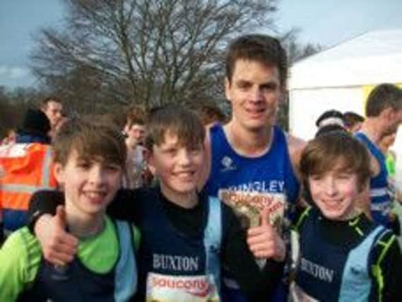 Buxton AC members and Triathlon Bronze Medallist at the 2012 London Olympics, Jonathan Brownlee.