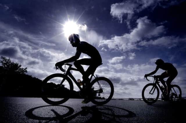 Scarborough Cycling Festival on Olivers Mount.Final lap sprint in the sun.Picture Richard Ponter 133536a