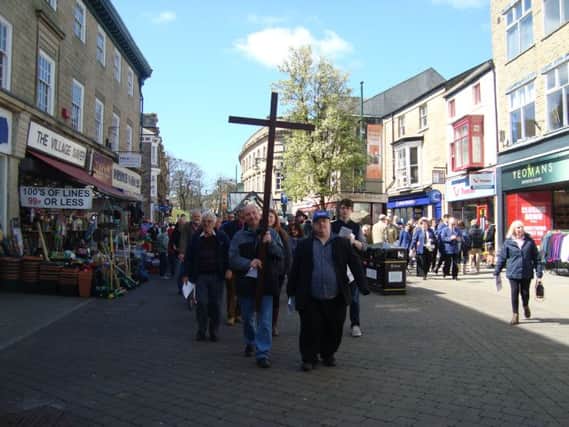 The Walk of Witness on Good Friday in Buxton. Photo contributed.