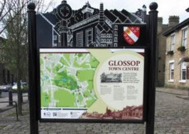 A plaque in Old Glossop, that forms part of the heritage trail. Photo contributed.