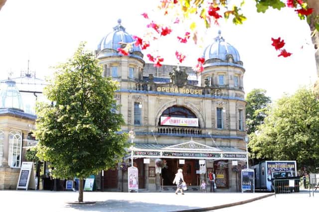 Buxton Opera House during the Gilbert and Sullivan Festival that follows the main summer festival