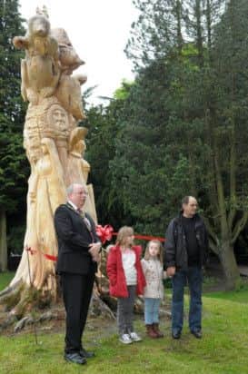Official opening by Mayor Alan Barrow and Trevor Zoppi with help from Danielle Shore and Savannah Zoppi. Photo contributed.