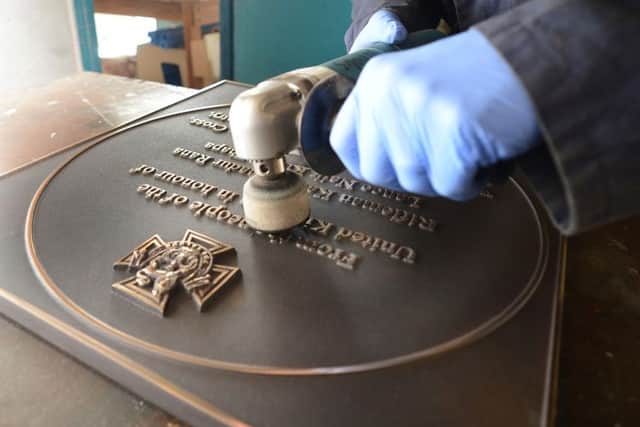 Leander architecture, working on the Victoria Cross plaques that will go out around the world