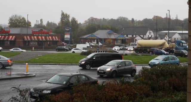Horns Bridge roundabout.