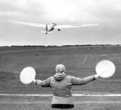 Buxton Advertiser archive, 1954, Great Hucklow hosted the world gliding championships,