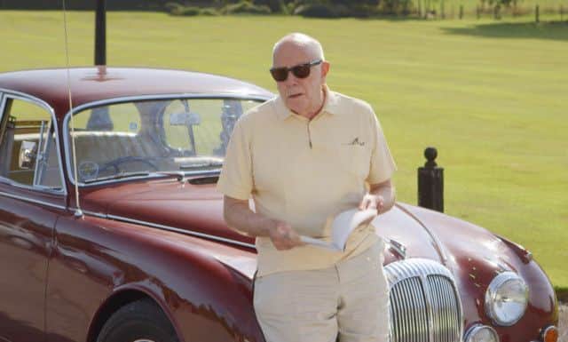Richard Wilson with his 1960s Daimler in Derbyshire.
 Photo: Curve Media
.
