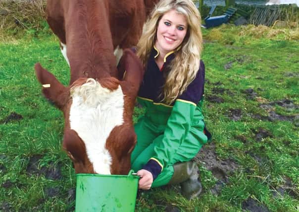 Shannon Belfield, who is in the running to be named Britain's Sexiest Farmer.