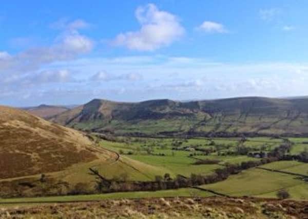 The Great Ridge in the Hope Valley, stretching between Mam Tor and Lose Hill, taken by Colin Lee.