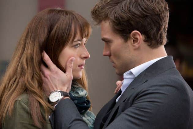 Dakota Johnson as Anastasia 'Ana' Steele and Jamie Dornan as Christian Grey. : PA Photo/Universal Pictures