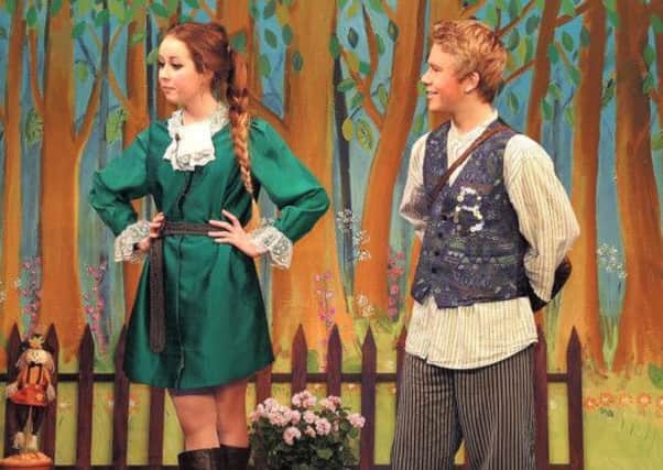 Annie Allen as Prince Charming with Alfie Hulbert as Buttons