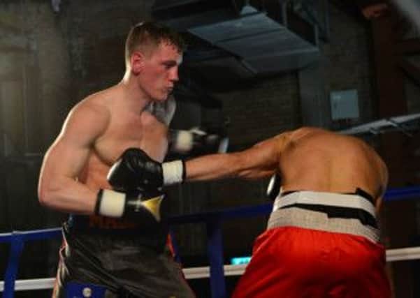 Jack Massey in action at Manchester's Victoria Warehouse.