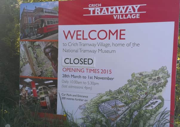 Crich Tramway Museum was closed following a man's suspected heart attack at around 11am.