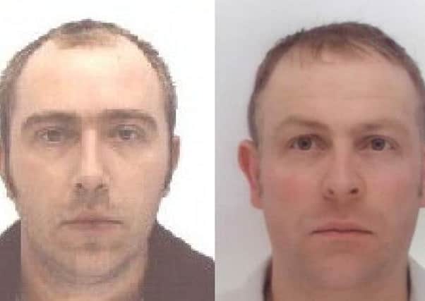Paul Marchington and Gregory Palin (L-R) have been jailed for tax fraud.