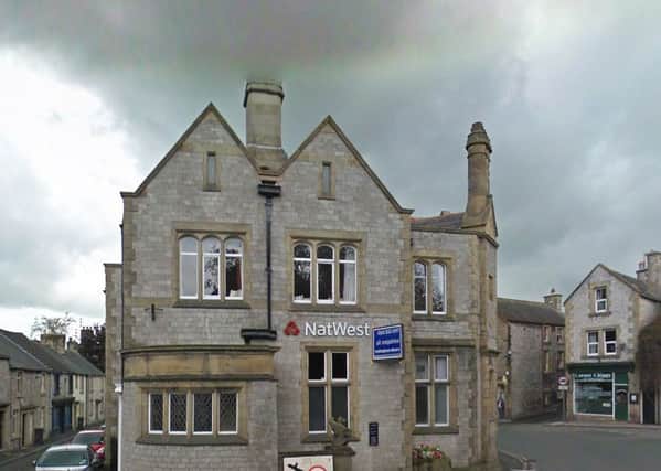 The Natwest branch in Tideswell is to close in September.