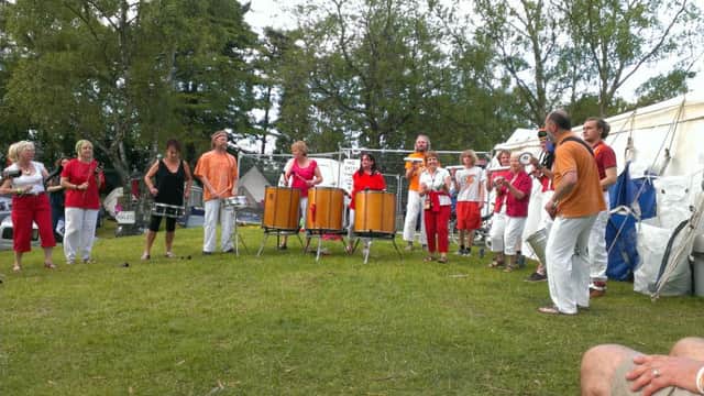 BeatWirks play at the Exile Festival at Sabine Hay, near Darley Bridge