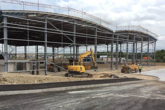 Our witness believes the JCB machine used for the raid was acquired on the night from the nearby building site at Markham Vale business park.