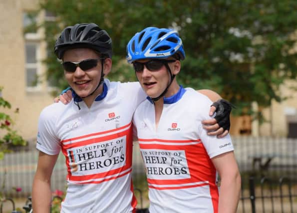 Matthew Bradley (left) and Lewis Beresford were the only challangers to complete the gruelling challenge