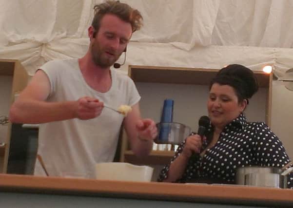 Iain Watters and Claire Goodwin at Bakewell Baking Festival