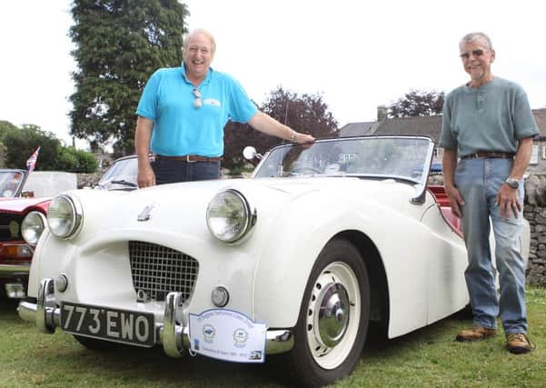 TR Register rally, Jim Tully and Barry Cockayne with TS2 - the first right hand drive TR car built
