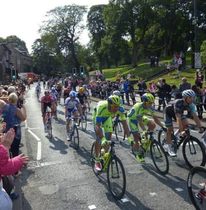 Antony sent in this photo of the riders making their way down Terrace Road in Buxton.