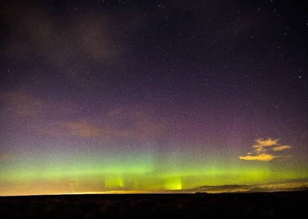 This picture of the Northern Lights was taken by Julie Fosker on the Cat and Fiddle near Buxton on Wednesday night.