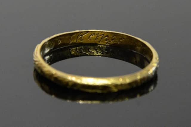The ring that is 435 years old was found in a charity shop in Derbsyhire
