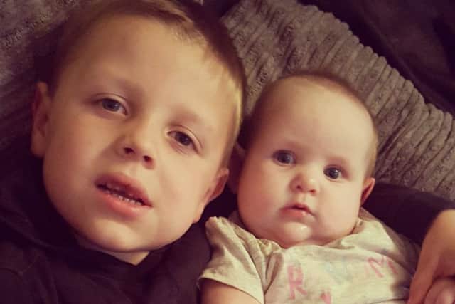 Maddison with her big brother, Joshua
