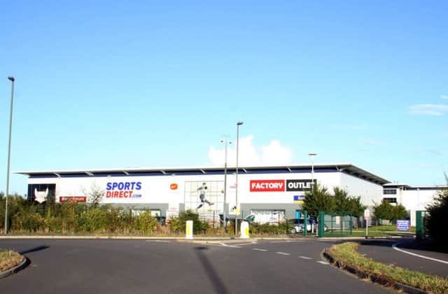 Sports Direct headquarters at Shirebrook.