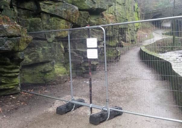 The Torrs gorge footpath has been closed to the public.