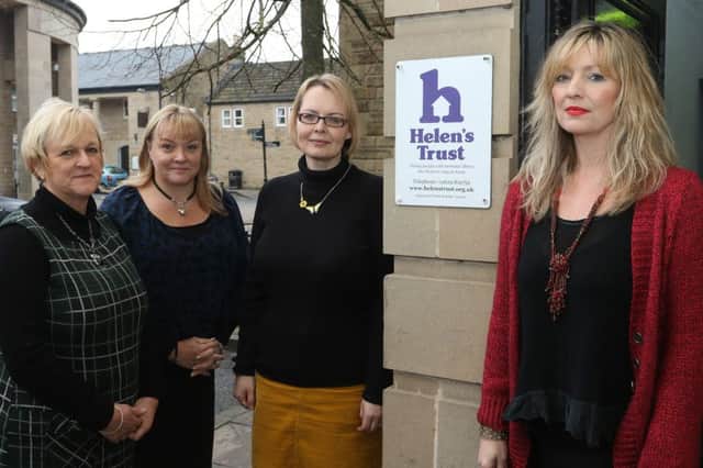 Helen's Trust staff Gill Hughes, Lisa Sutherland, Heidi Hopkins and Zoe Woodward.