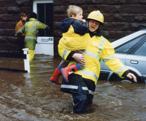 Buxton Advertiser archive,October 1998, Lightwood Road area floods