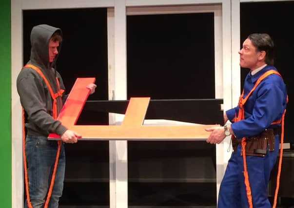 Chris Sheridan and John Goodrum in Sign o the Times at the Pomegranate Theatre, Chesterfielld, from February 16 to 20.