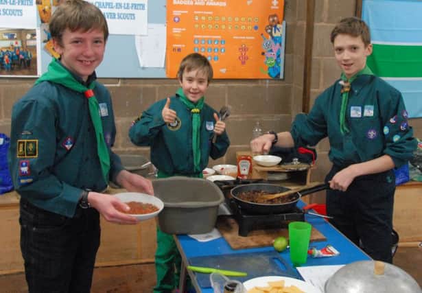 Scouts take part in Ready Steay Cook