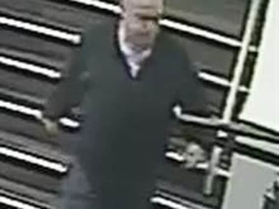 Police want to speak with this man in connection with an incident at Pavilion Gardens in Buxton