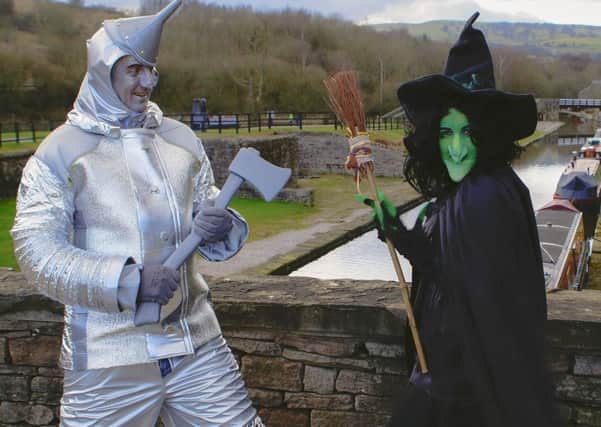 The Tin Man and Wicked Witch at the screening of The Wizard of Oz