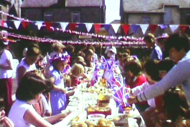 A screengrab from some of the donated cine footage submitted by residents as part of The Past Lives Project. From 1977, submitted by Anne Sleigh.