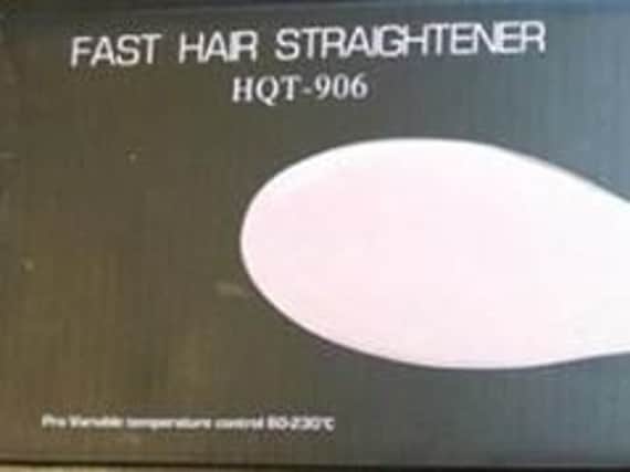 These hair straighteners have been recalled because of an electric shock risk.