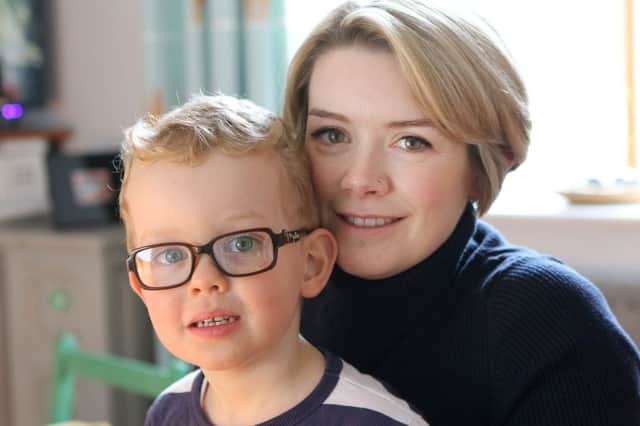 Sally Liddle and three year old son Vincent