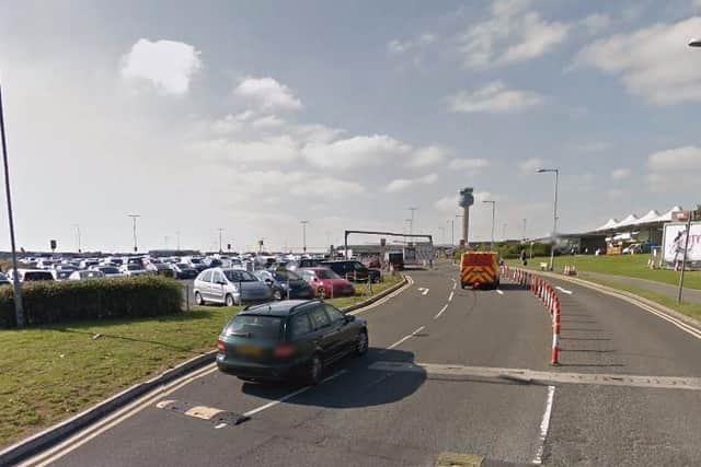 One of Lawrance's victims said the incident took place at a car park near East Midlands Airport in Derbyshire (Image courtesy: Google)