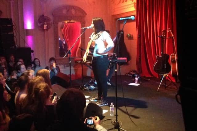 Lucy Spraggan on stage at Bush Hall in London. Picture: Sunjay Kakar.
