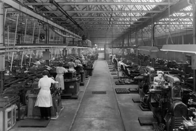 Women of Steel at work in the steelmills of Sheffield