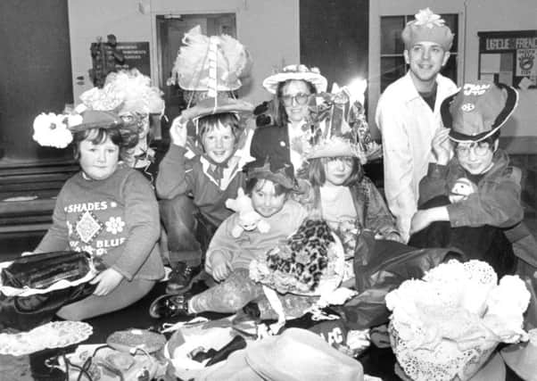 Buxton Advertiser archive, 1995, the Spa Arts group at the Devonshire Royal Hospital making Easter bonnets