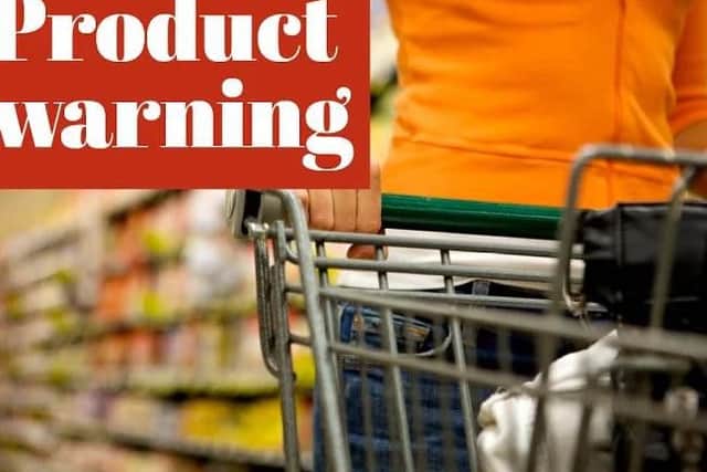 Product warning