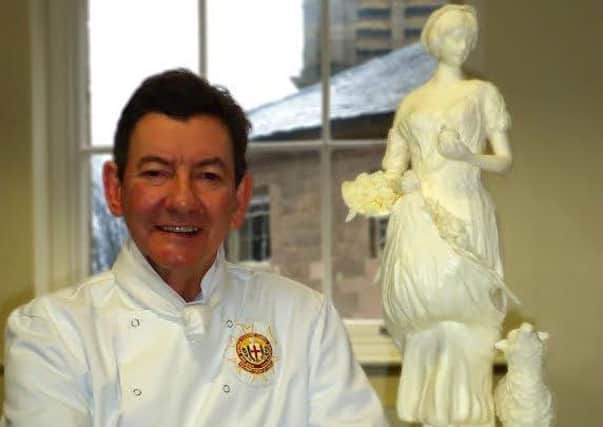 University of Derby culinary lecturer Rob Story has won two prestigious award for his desserts and a statue of Alexander the Great made from margarine