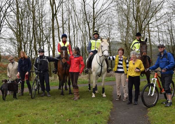 Horse riders and cyclists welcomed the launch of the South Peak Loop.