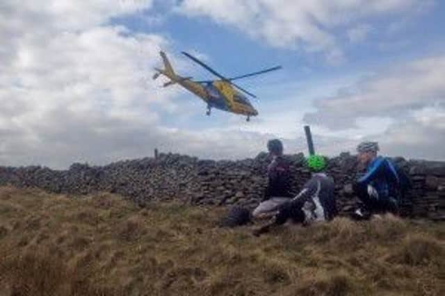A paraglider was rescue in the High Peak