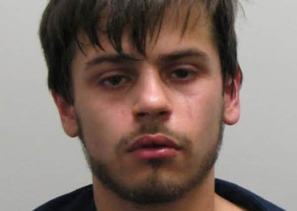 Sam Johnson, 21, of Hanover Towers, Stockport, pleaded guilty to three counts of assault and one of threatening behaviour in Buxton and has been jailed for 12 weeks.