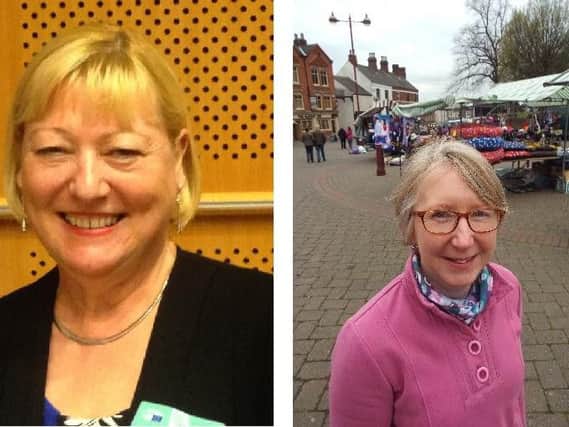 Pat Glass, Labour and Maggie Throup, Conservative are both backing the campaign to stay in Europe, but are at loggerheds over a comment made about a Derbyshire resident.